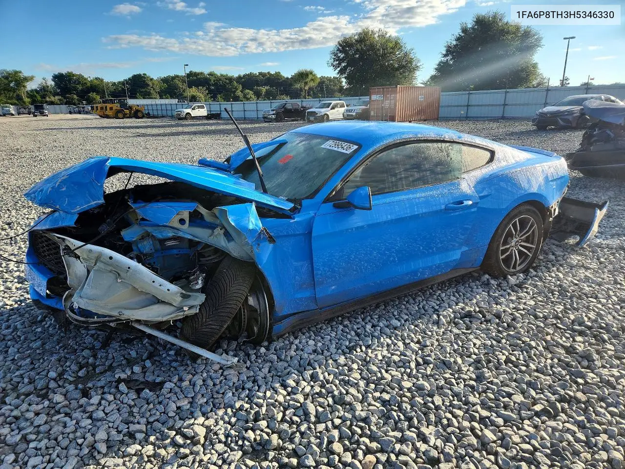 FORD MUSTANG 2017, VIN 1FA6P8TH3H5346330