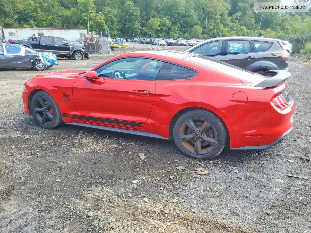 2018 FORD MUSTANG VIN 1FA6P8CF0J5143822 — фото 2