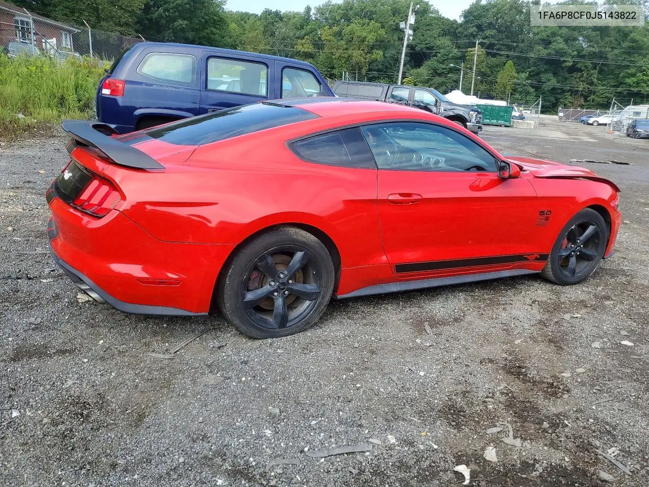 2018 FORD MUSTANG VIN 1FA6P8CF0J5143822 — фото 3