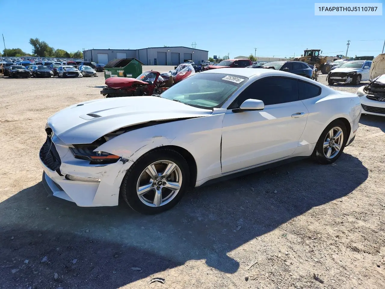 FORD MUSTANG 2018, VIN 1FA6P8TH0J5110787
