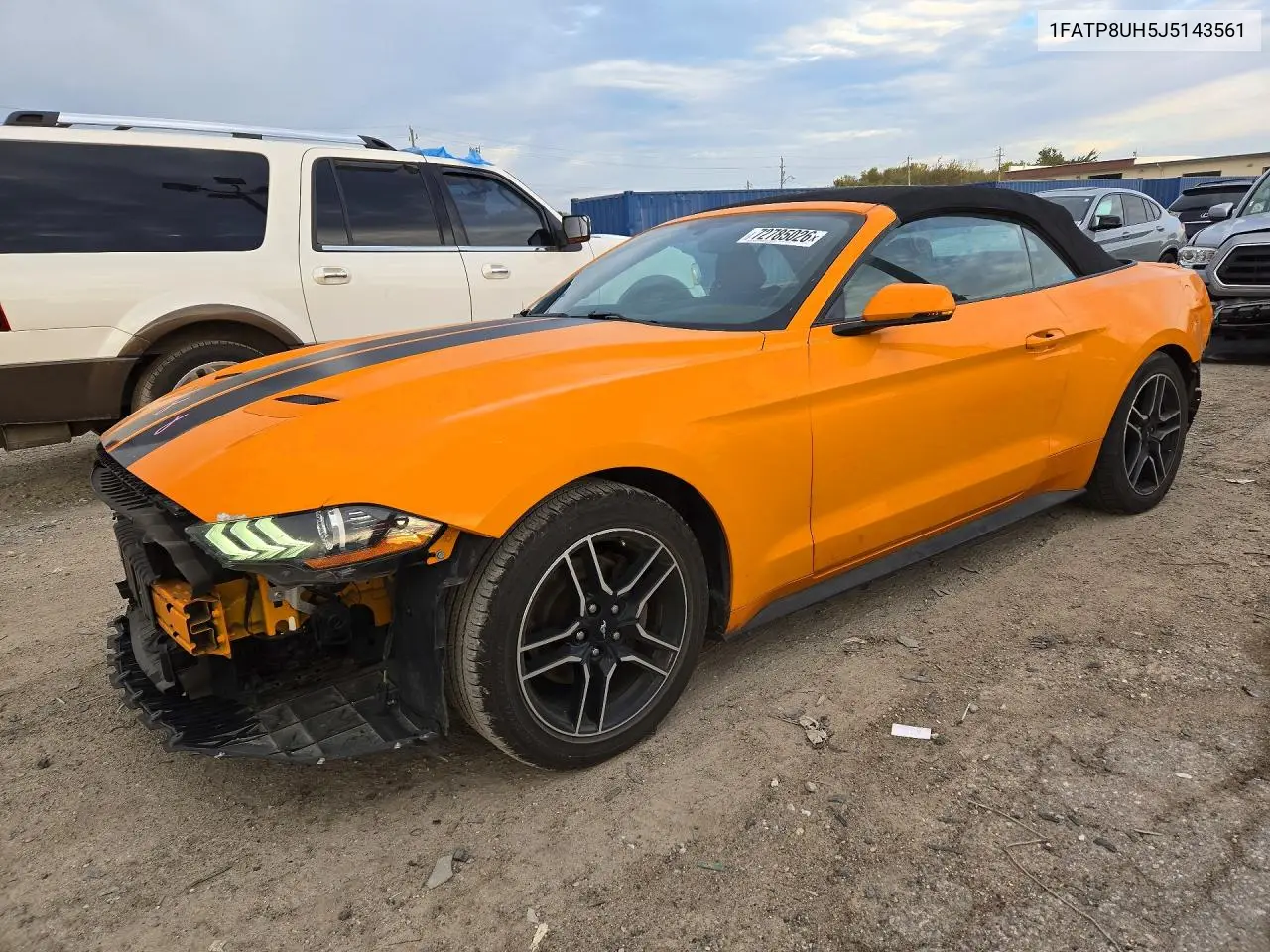 FORD MUSTANG 2018, VIN 1FATP8UH5J5143561