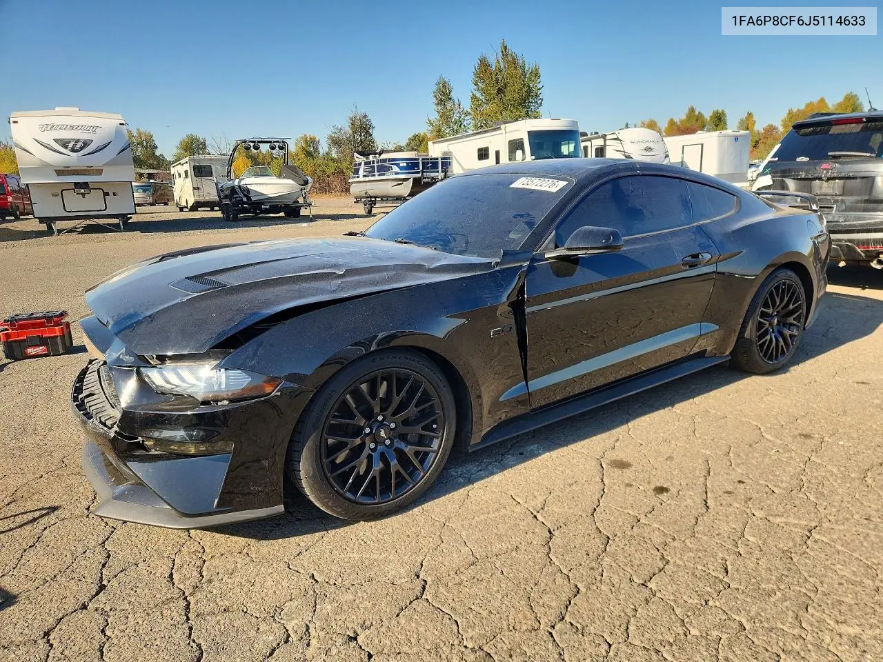 FORD MUSTANG 2018, VIN 1FA6P8CF6J5114633