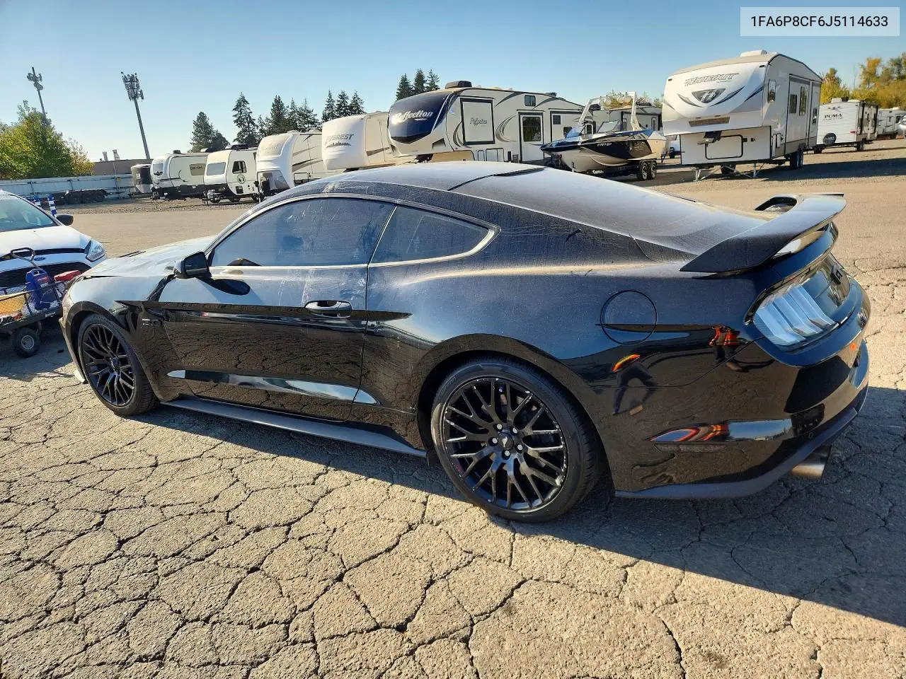 2018 FORD MUSTANG VIN 1FA6P8CF6J5114633 — фото 2