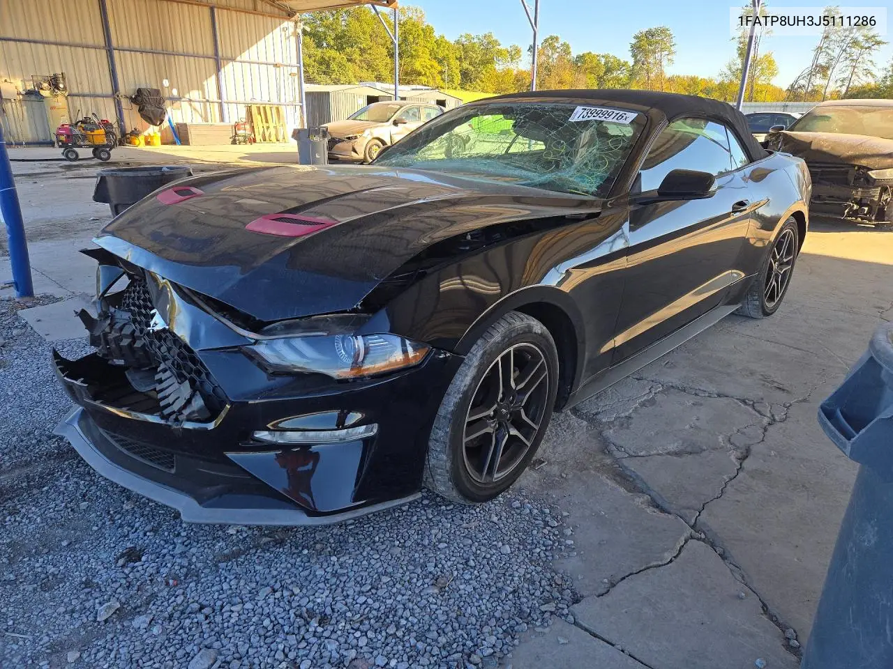FORD MUSTANG 2018, VIN 1FATP8UH3J5111286