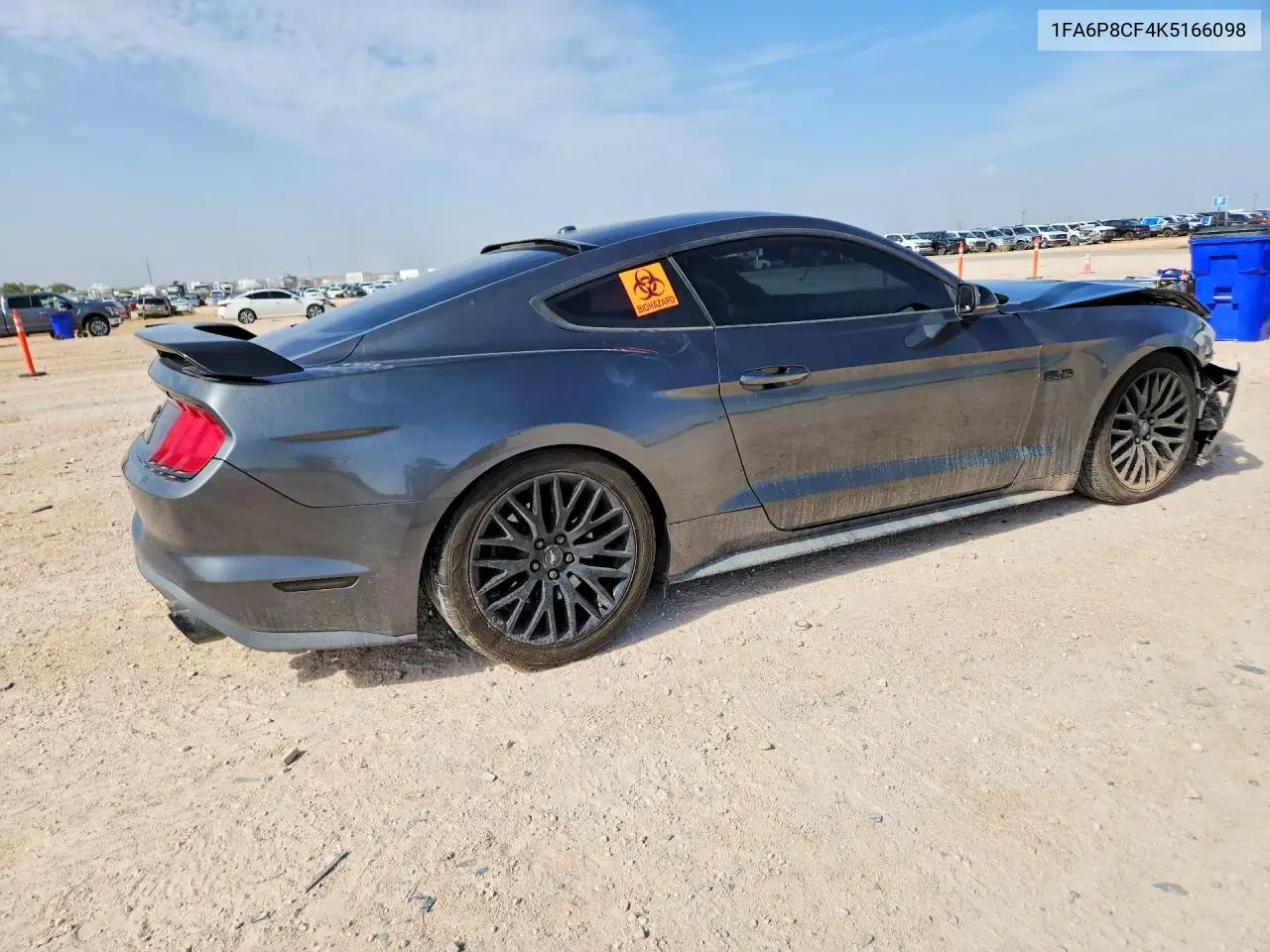 2019 FORD MUSTANG VIN 1FA6P8CF4K5166098 — фото 3