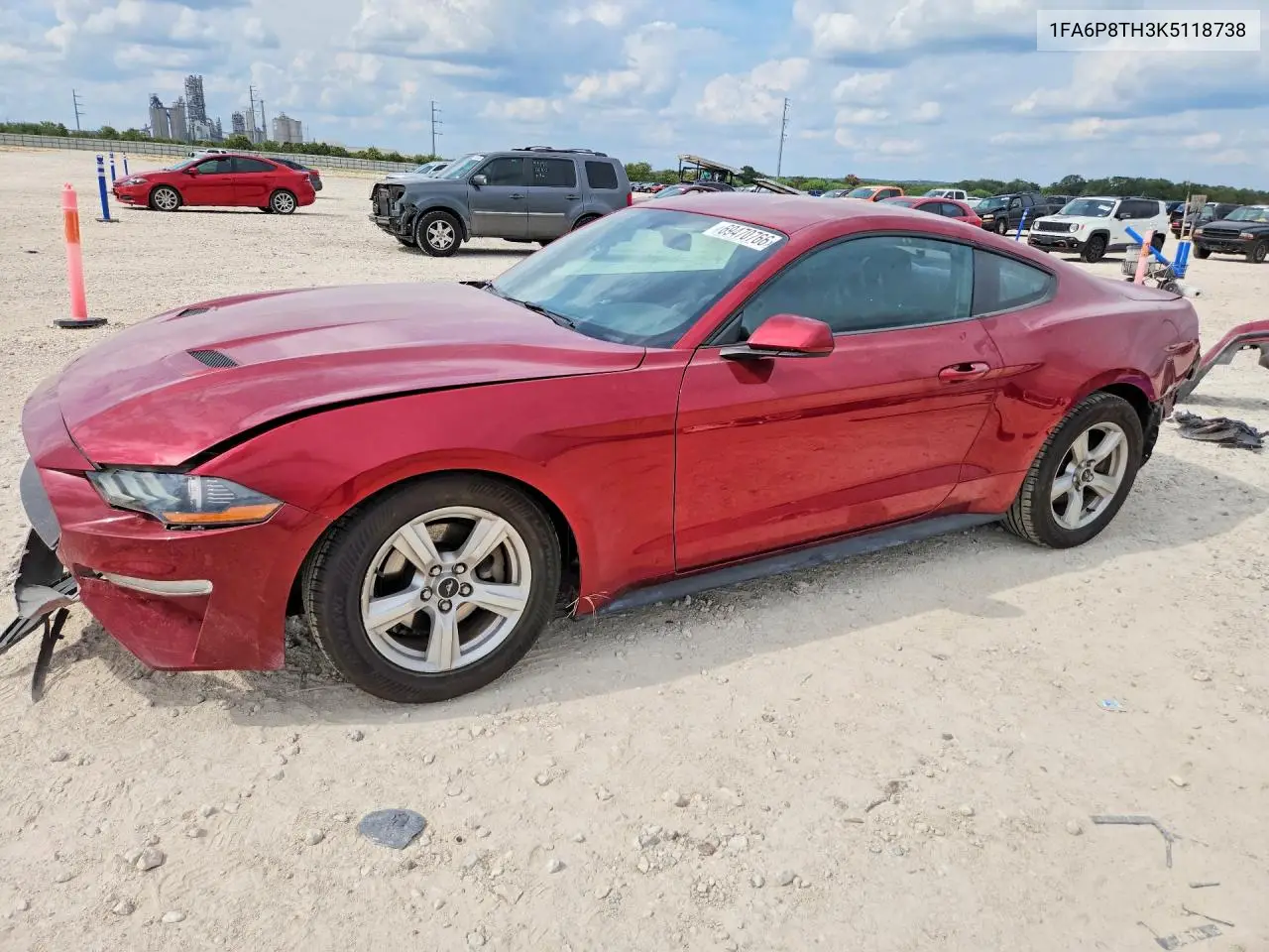 FORD MUSTANG 2019, VIN 1FA6P8TH3K5118738