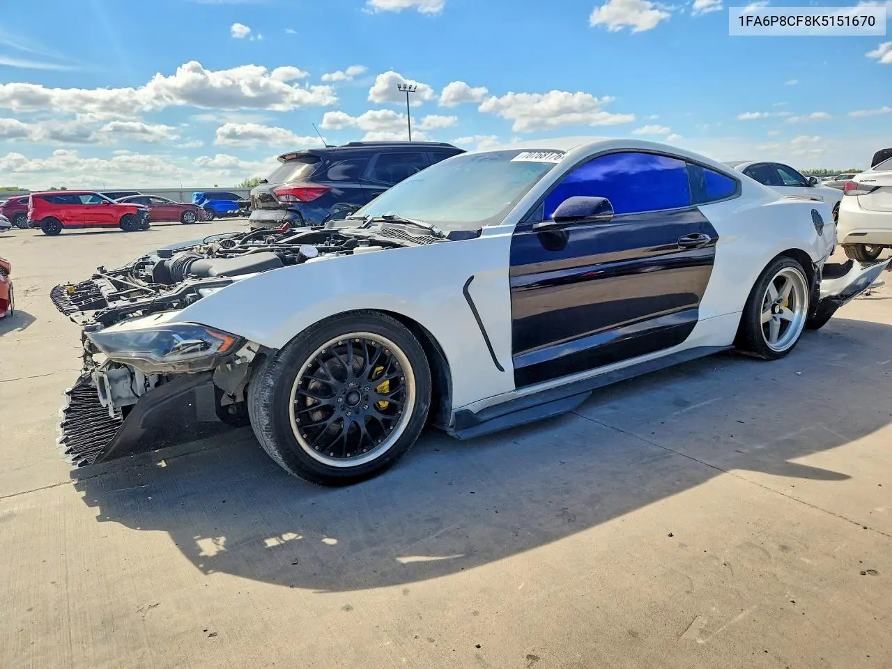 FORD MUSTANG 2019, VIN 1FA6P8CF8K5151670