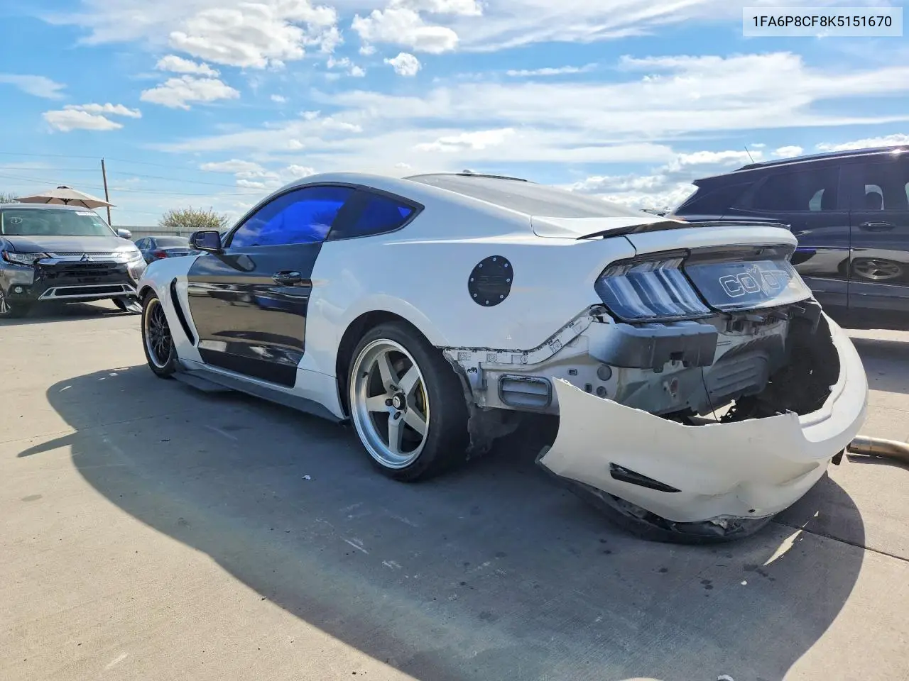 2019 FORD MUSTANG VIN 1FA6P8CF8K5151670 — фото 2