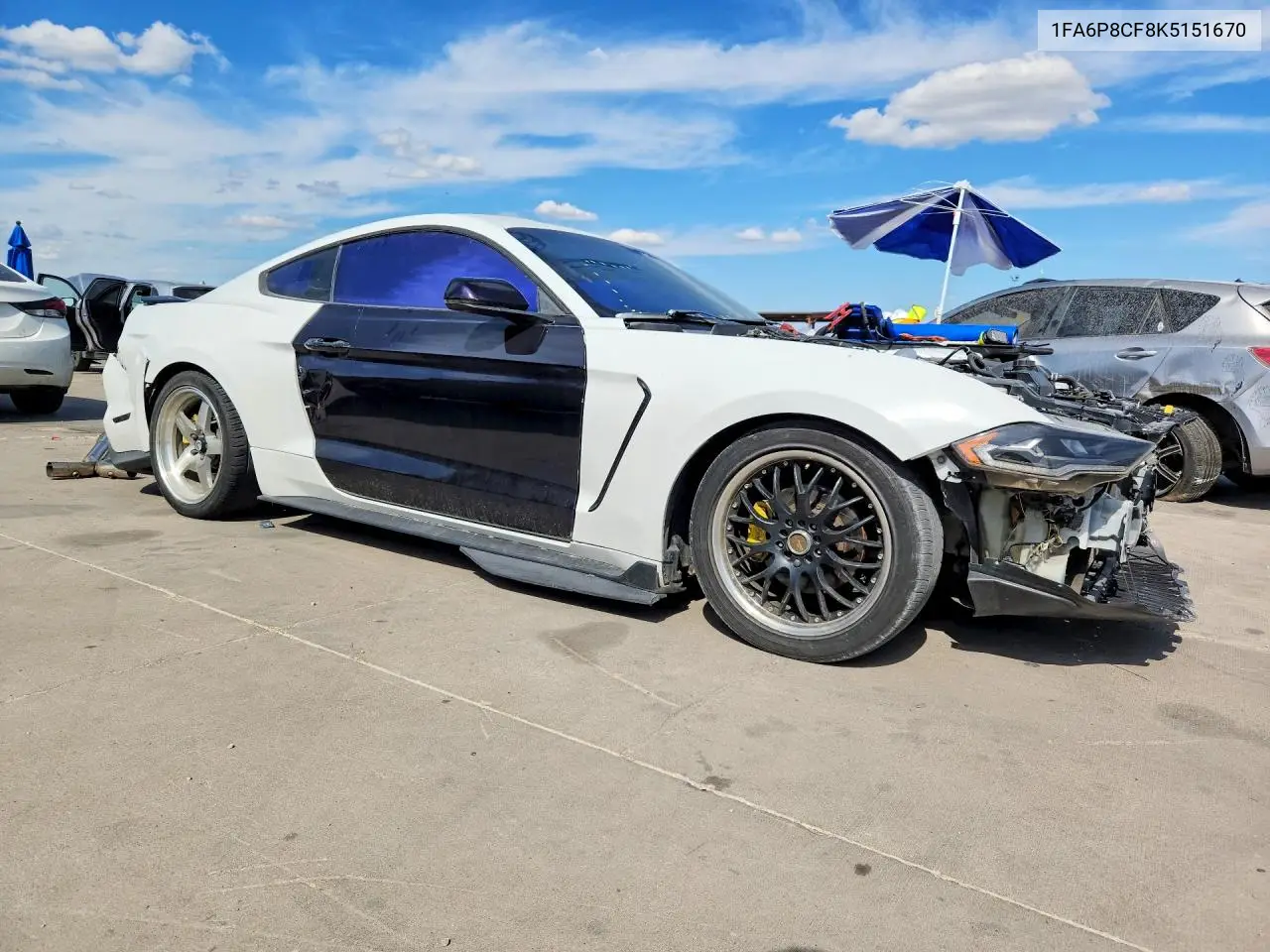 2019 FORD MUSTANG VIN 1FA6P8CF8K5151670 — фото 4