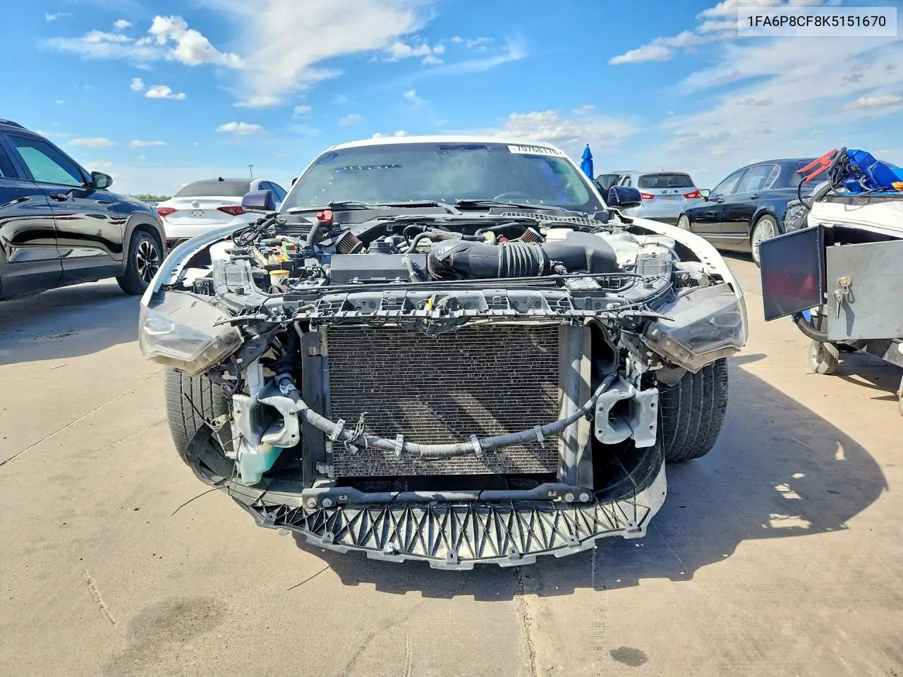 2019 FORD MUSTANG VIN 1FA6P8CF8K5151670 — фото 5