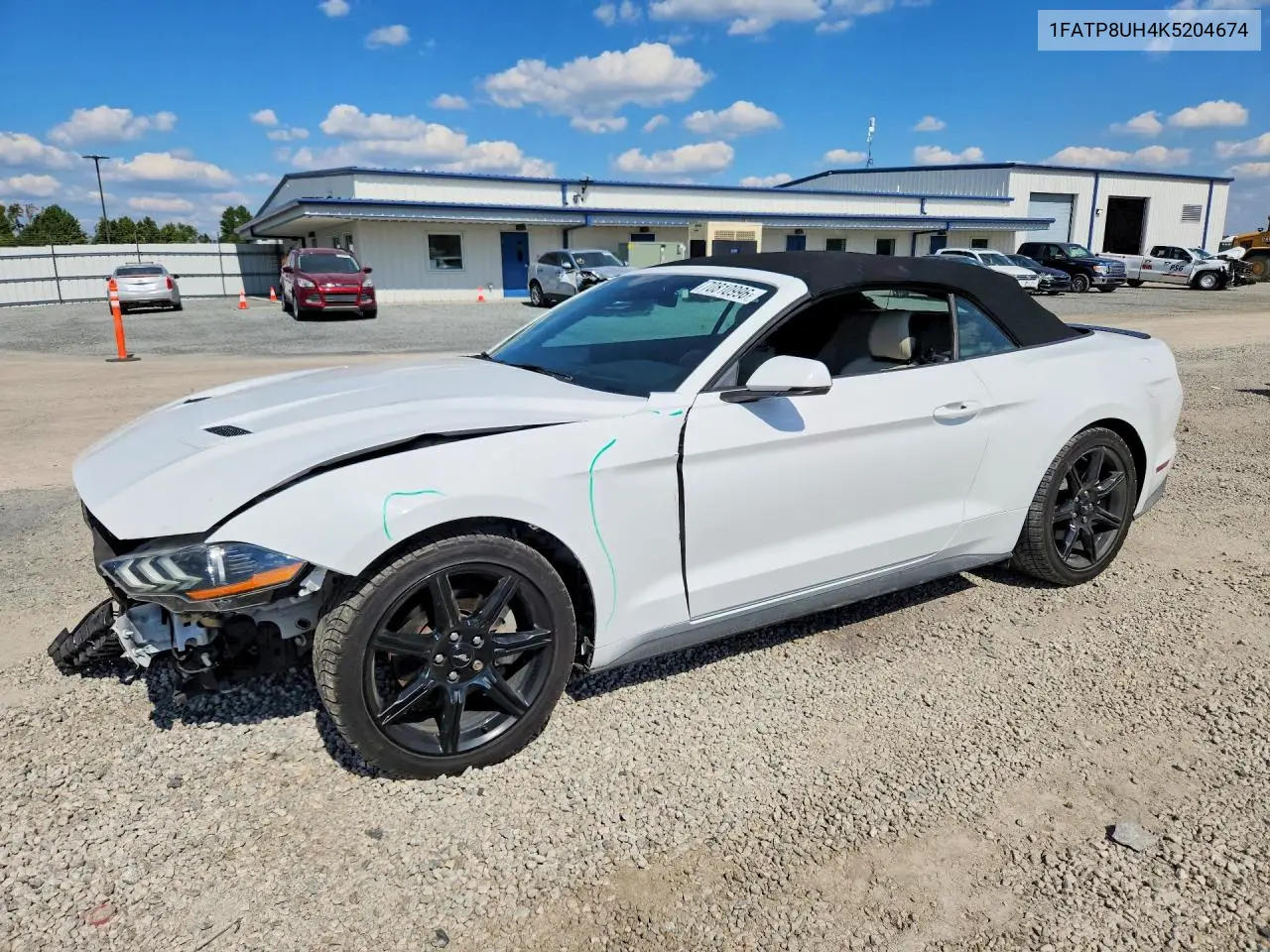 FORD MUSTANG 2019, VIN 1FATP8UH4K5204674