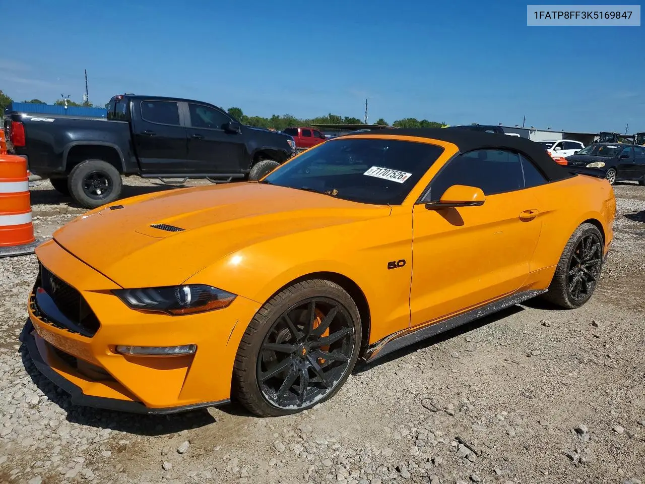 FORD MUSTANG 2019, VIN 1FATP8FF3K5169847