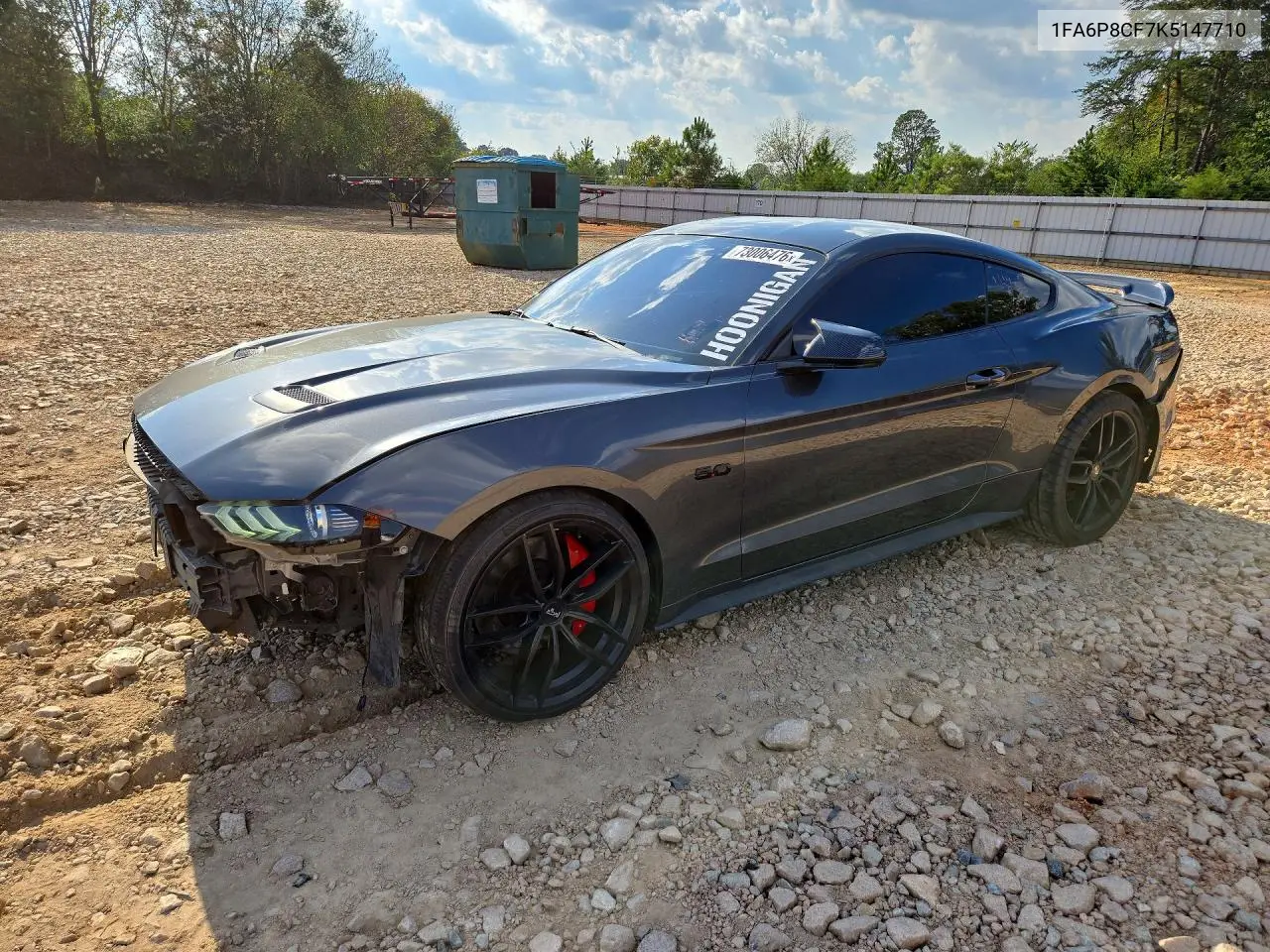 FORD MUSTANG 2019, VIN 1FA6P8CF7K5147710