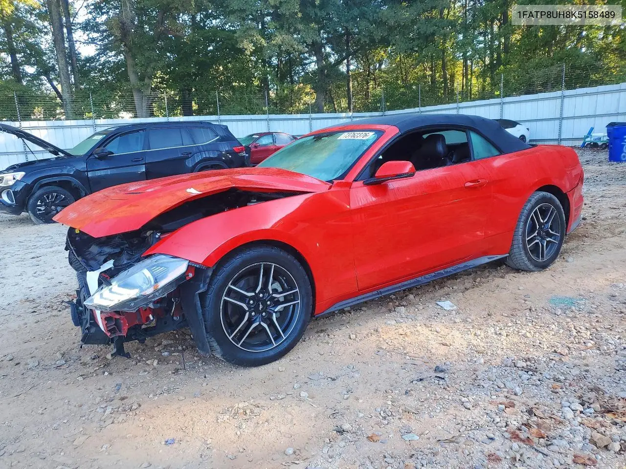 FORD MUSTANG 2019, VIN 1FATP8UH8K5158489