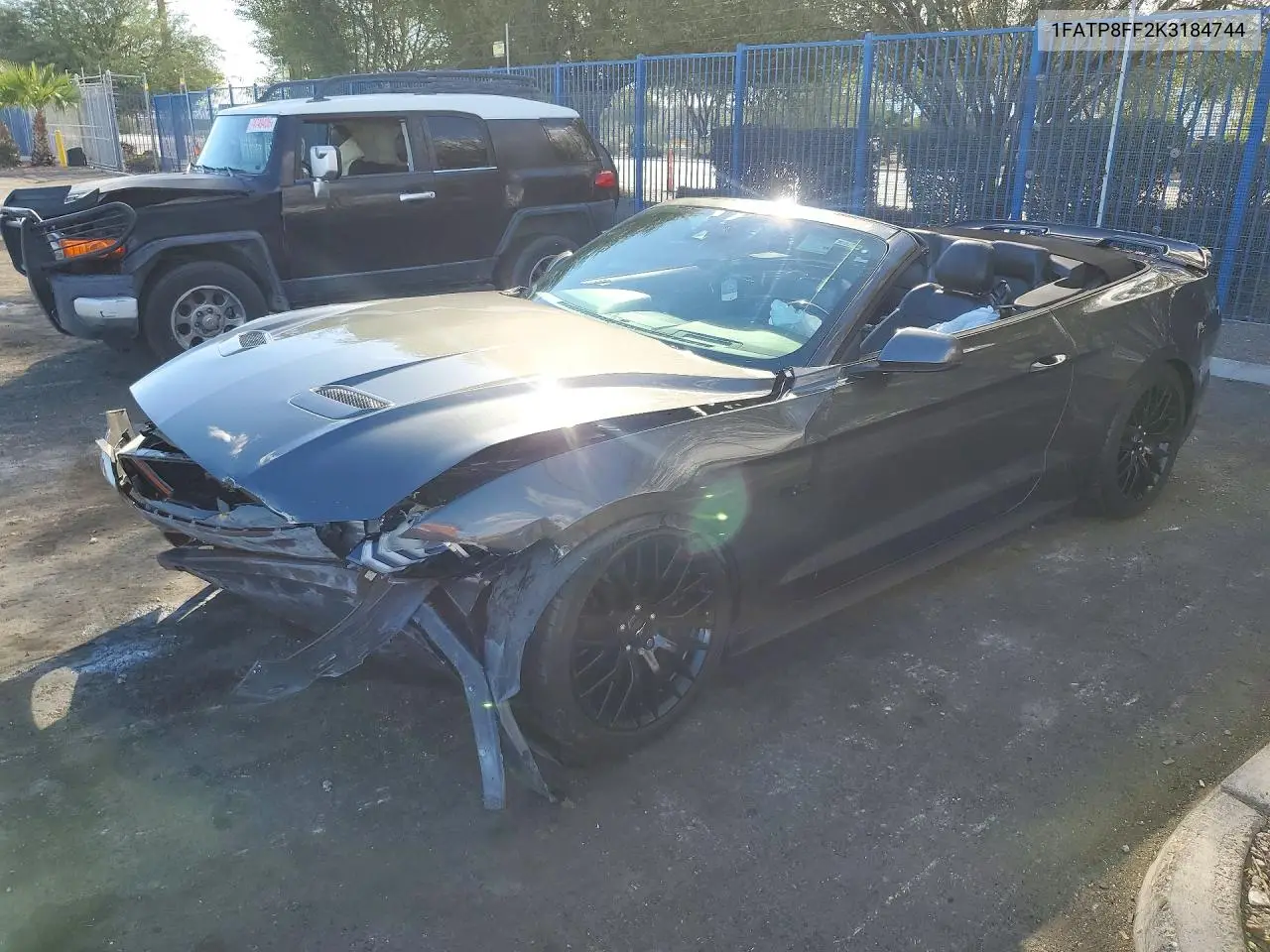 FORD MUSTANG 2019, VIN 1FATP8FF2K3184744