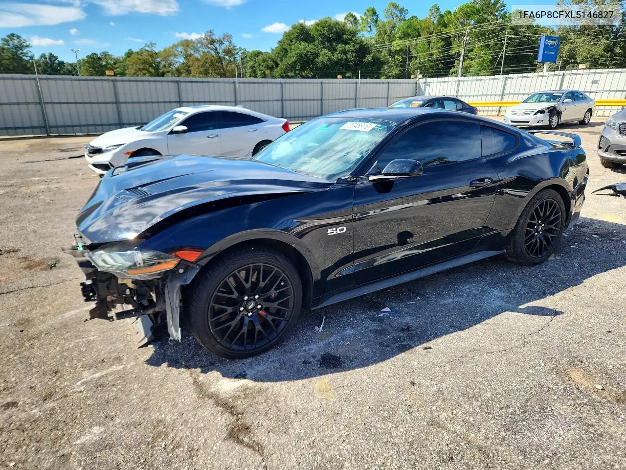 FORD MUSTANG 2020, VIN 1FA6P8CFXL5146827