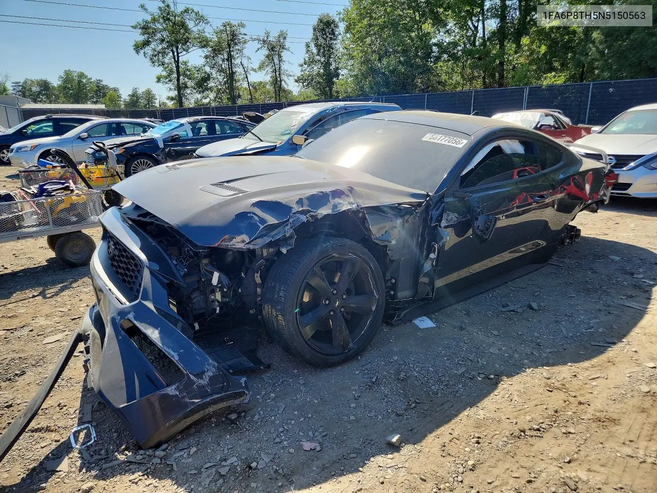 FORD MUSTANG 2022, VIN 1FA6P8TH5N5150563