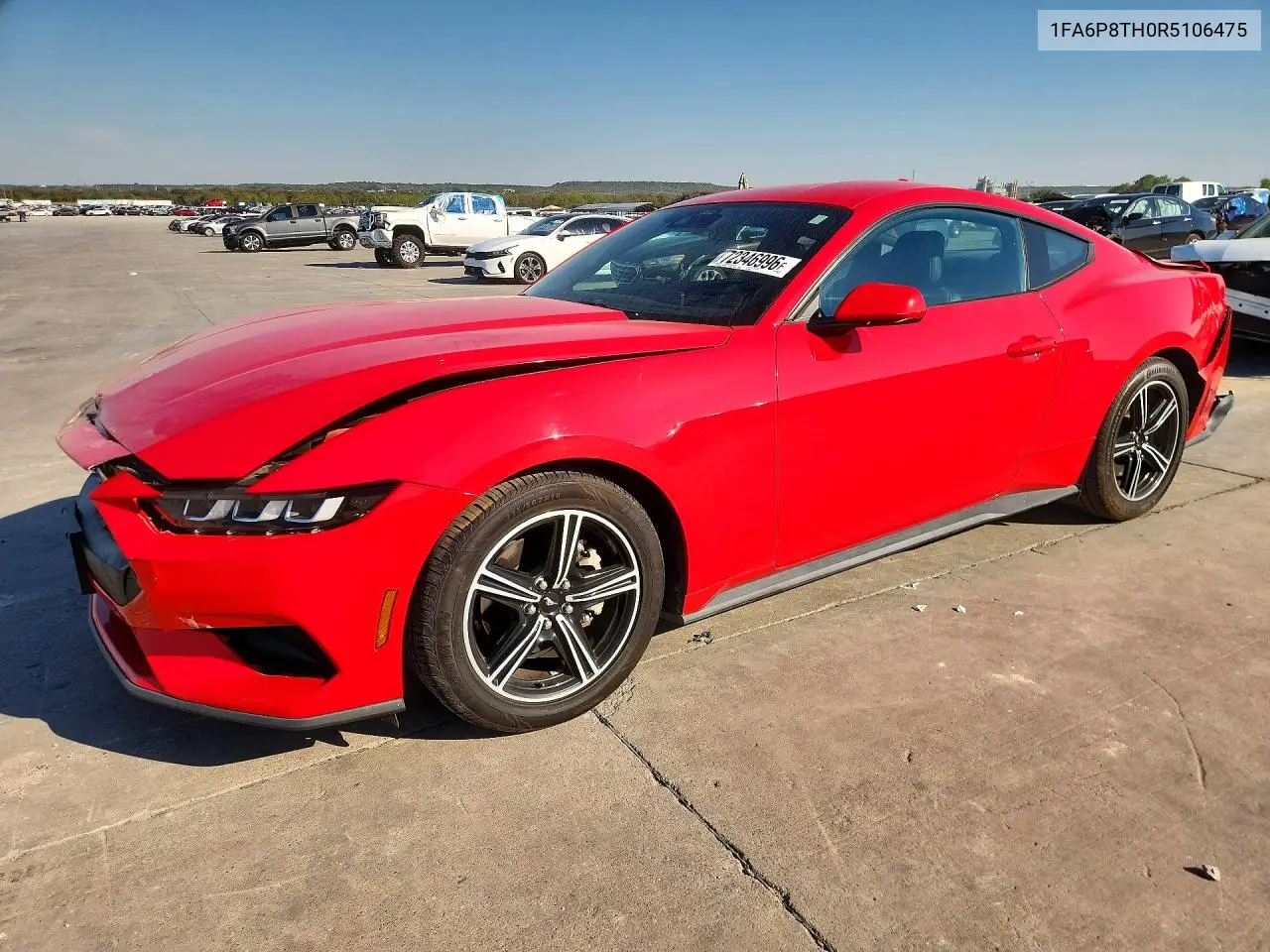 FORD MUSTANG 2024, VIN 1FA6P8TH0R5106475