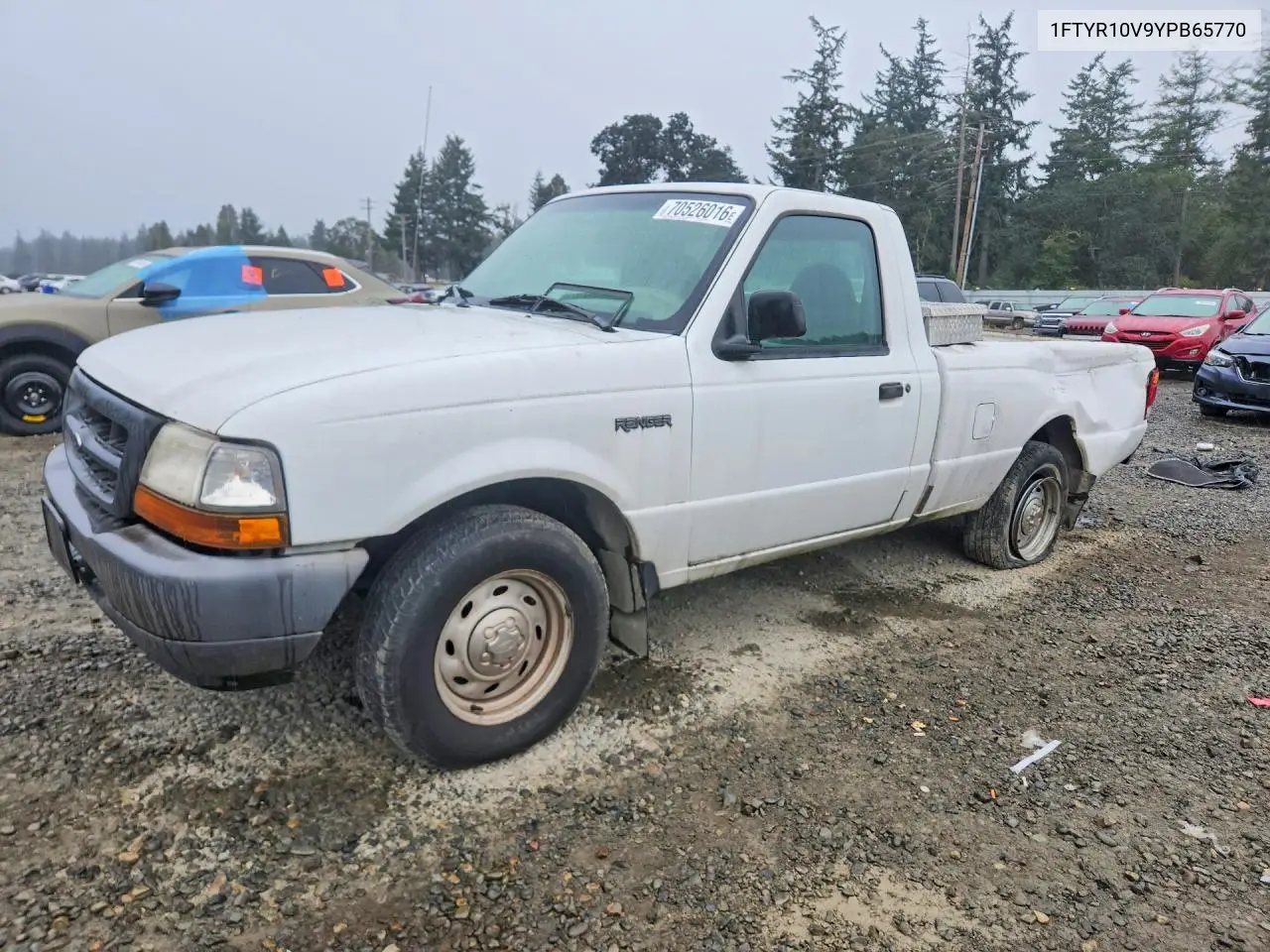 FORD RANGER 2000, VIN 1FTYR10V9YPB65770
