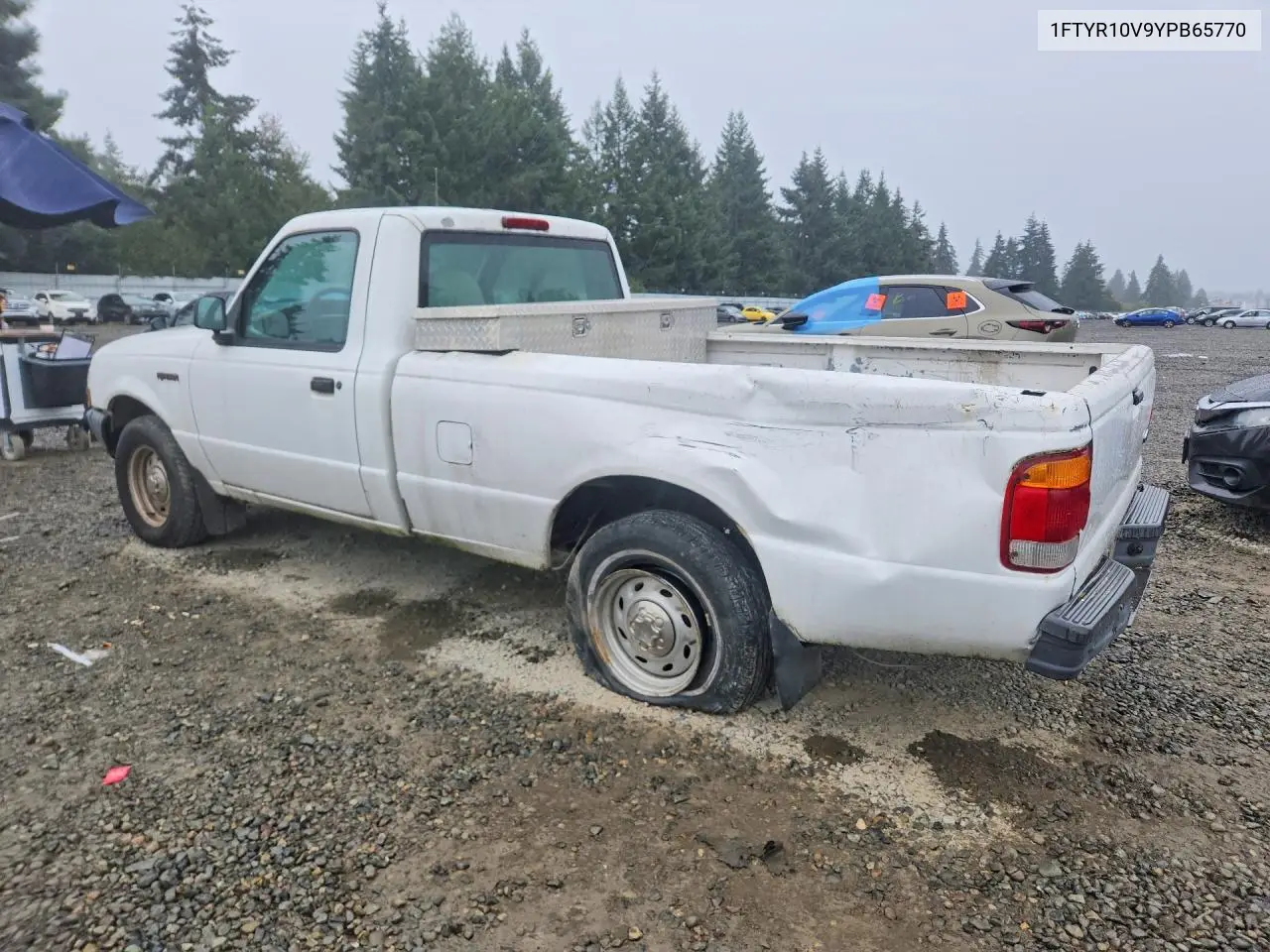 2000 FORD RANGER VIN 1FTYR10V9YPB65770 — фото 2