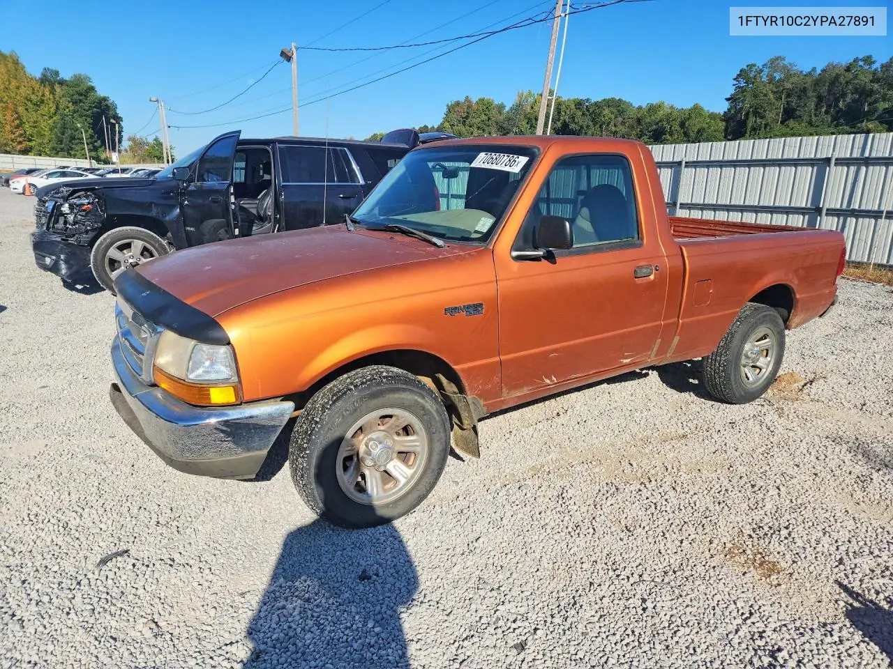FORD RANGER 2000, VIN 1FTYR10C2YPA27891