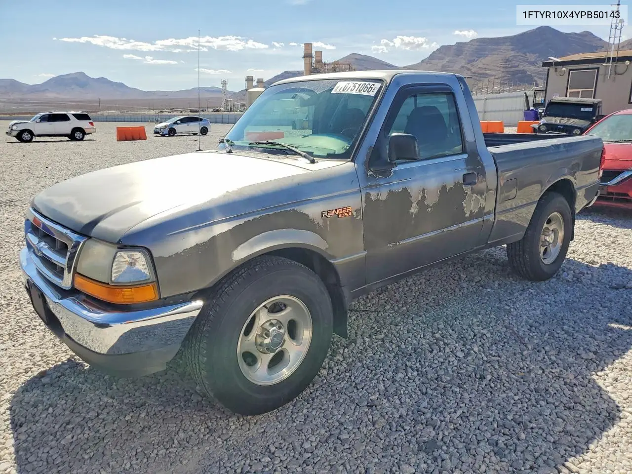 FORD RANGER 2000, VIN 1FTYR10X4YPB50143