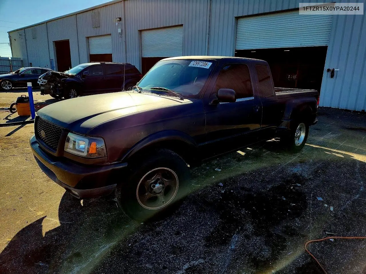 FORD RANGER 2000, VIN 1FTZR15X0YPA20244