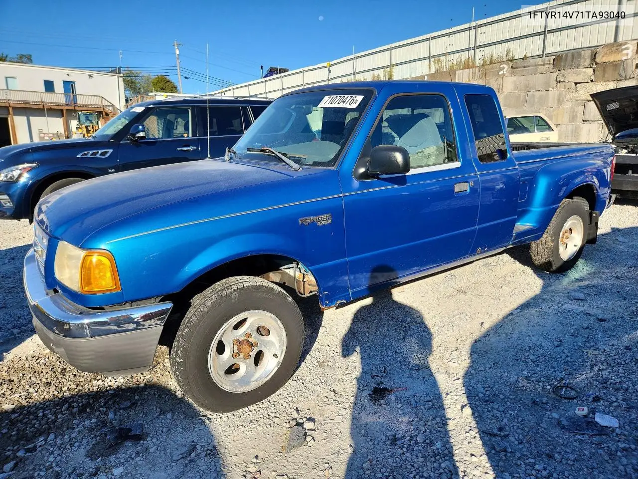 FORD RANGER 2001, VIN 1FTYR14V71TA93040