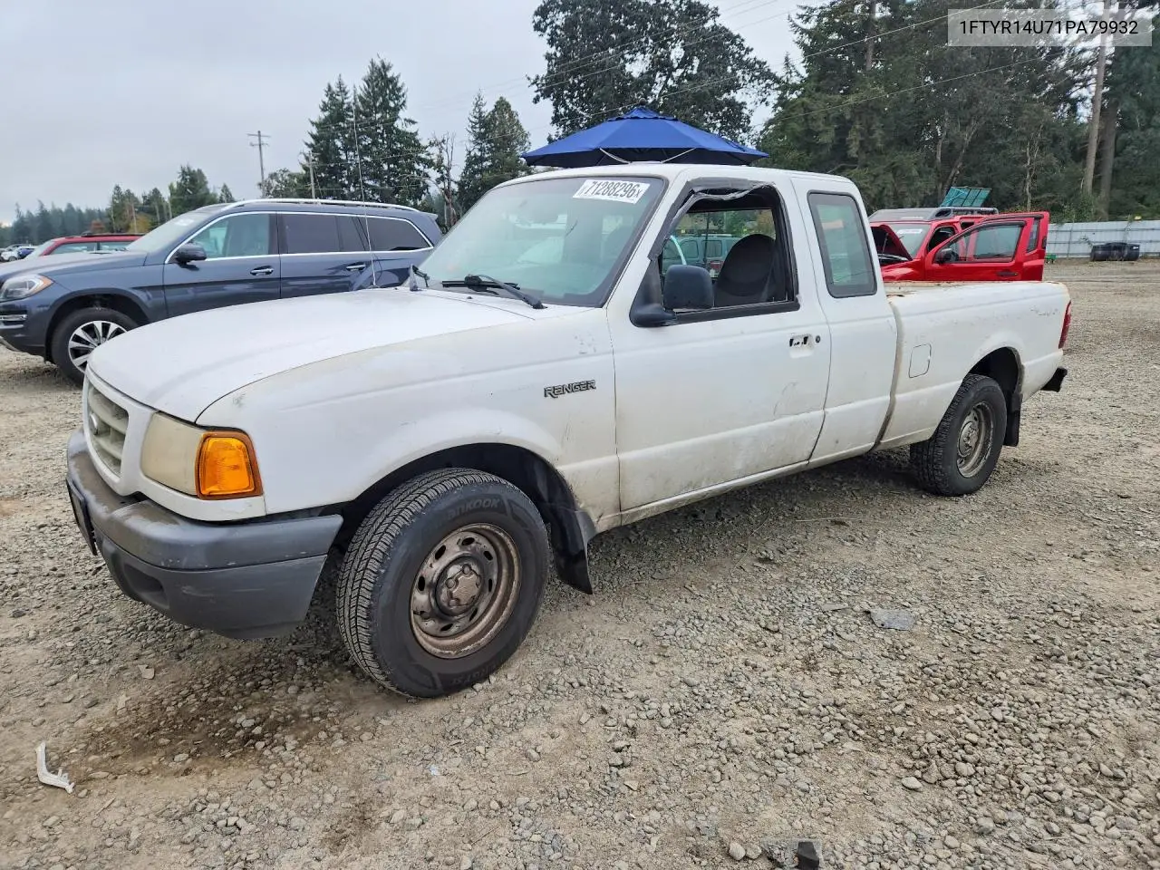 FORD RANGER 2001, VIN 1FTYR14U71PA79932