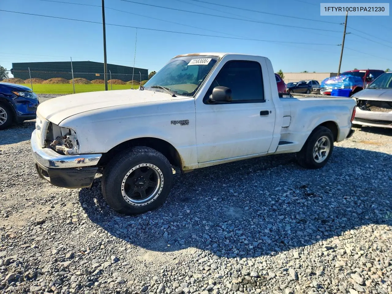 FORD RANGER 2001, VIN 1FTYR10C81PA21230