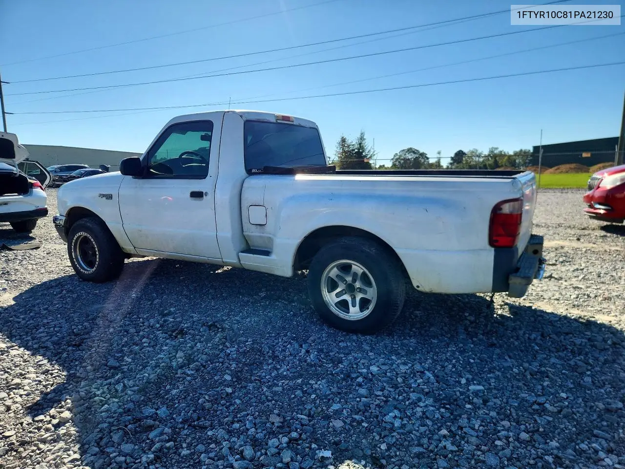2001 FORD RANGER VIN 1FTYR10C81PA21230 — фото 2