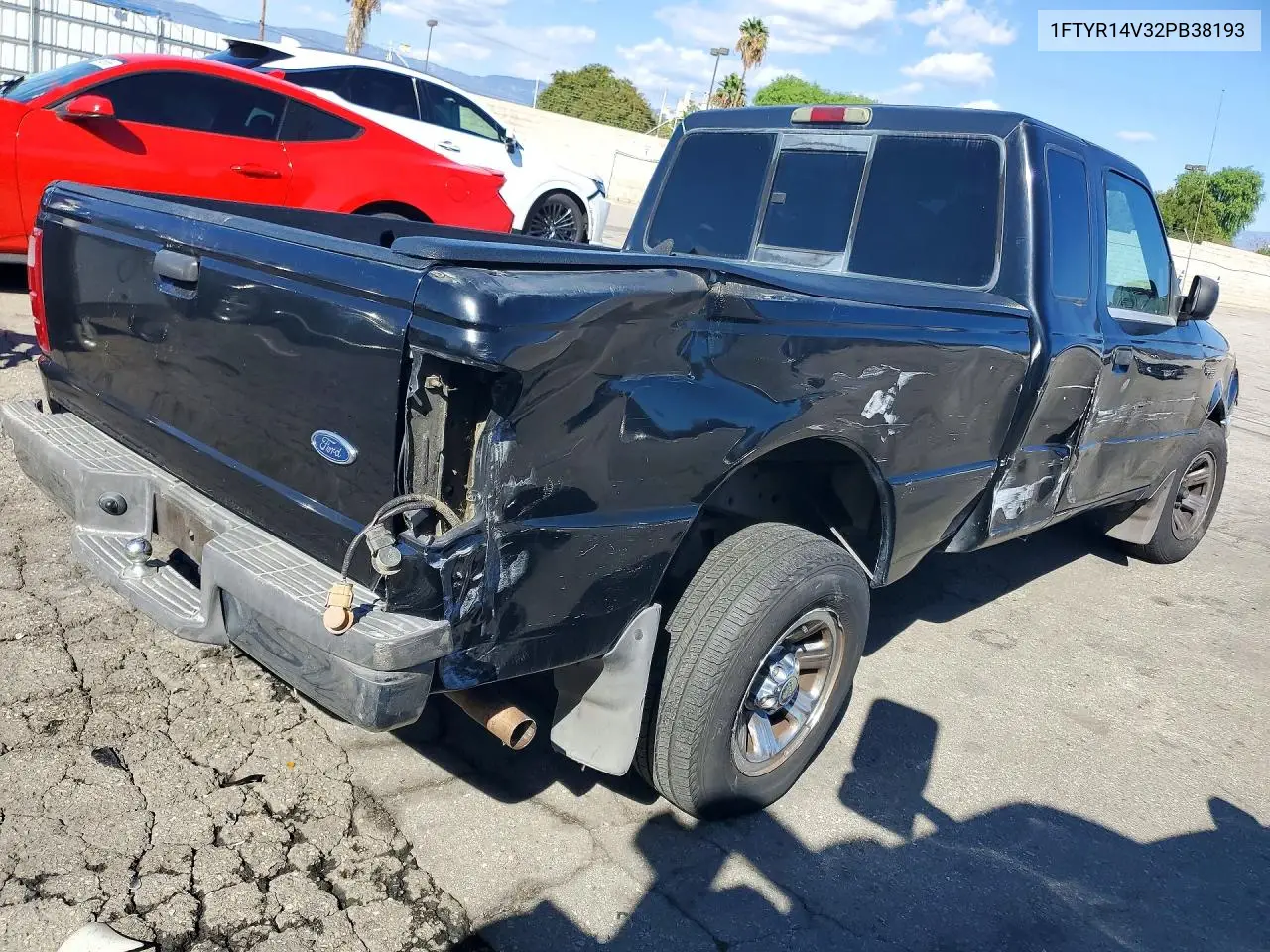 2002 FORD RANGER VIN 1FTYR14V32PB38193 — фото 3