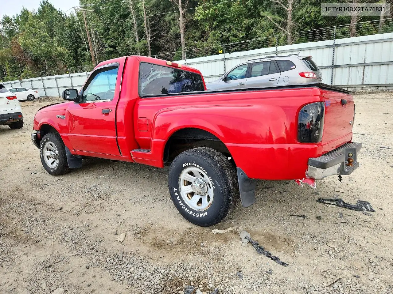 2002 FORD RANGER VIN 1FTYR10DX2TA76831 — фото 2