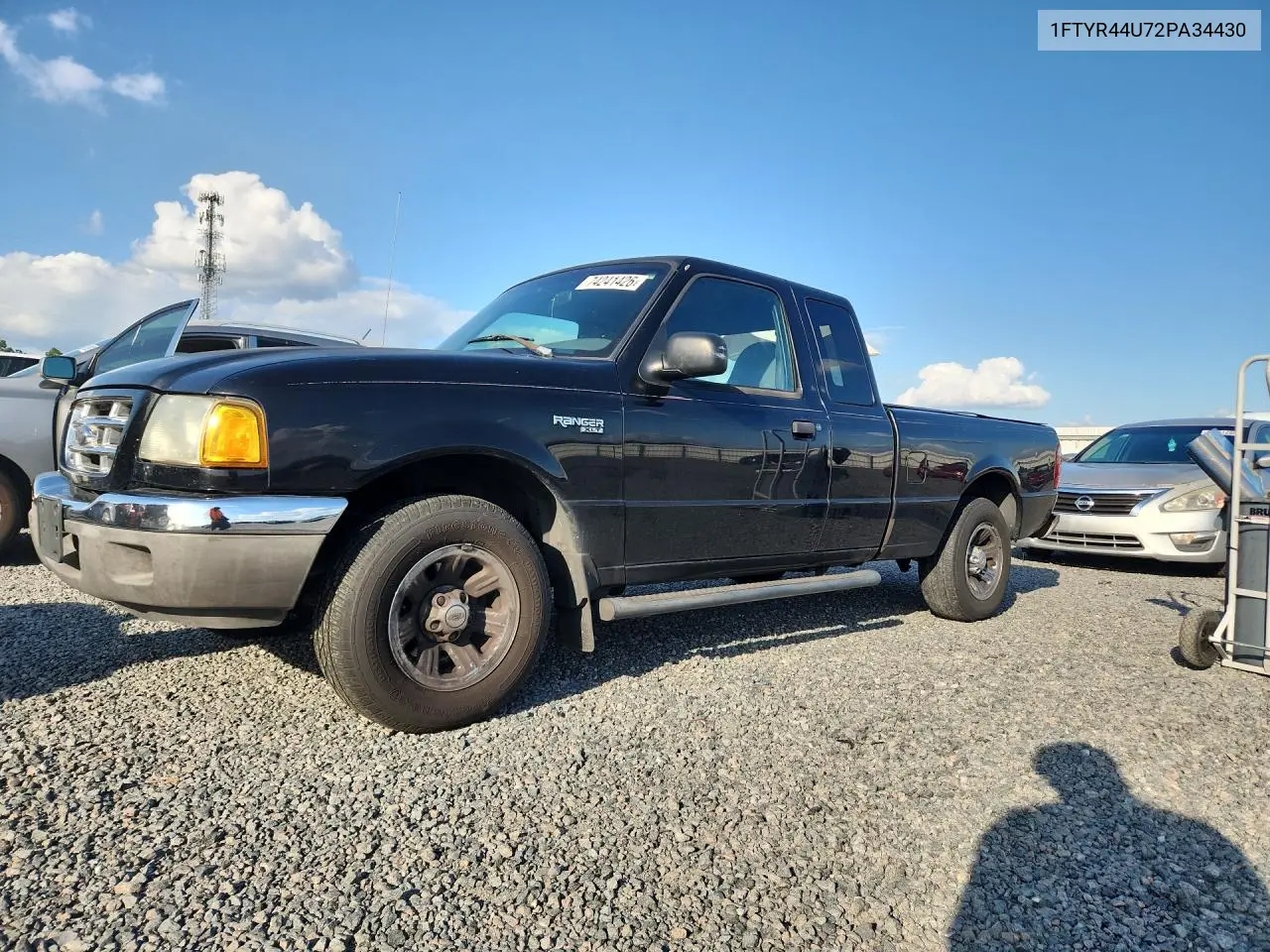 FORD RANGER 2002, VIN 1FTYR44U72PA34430