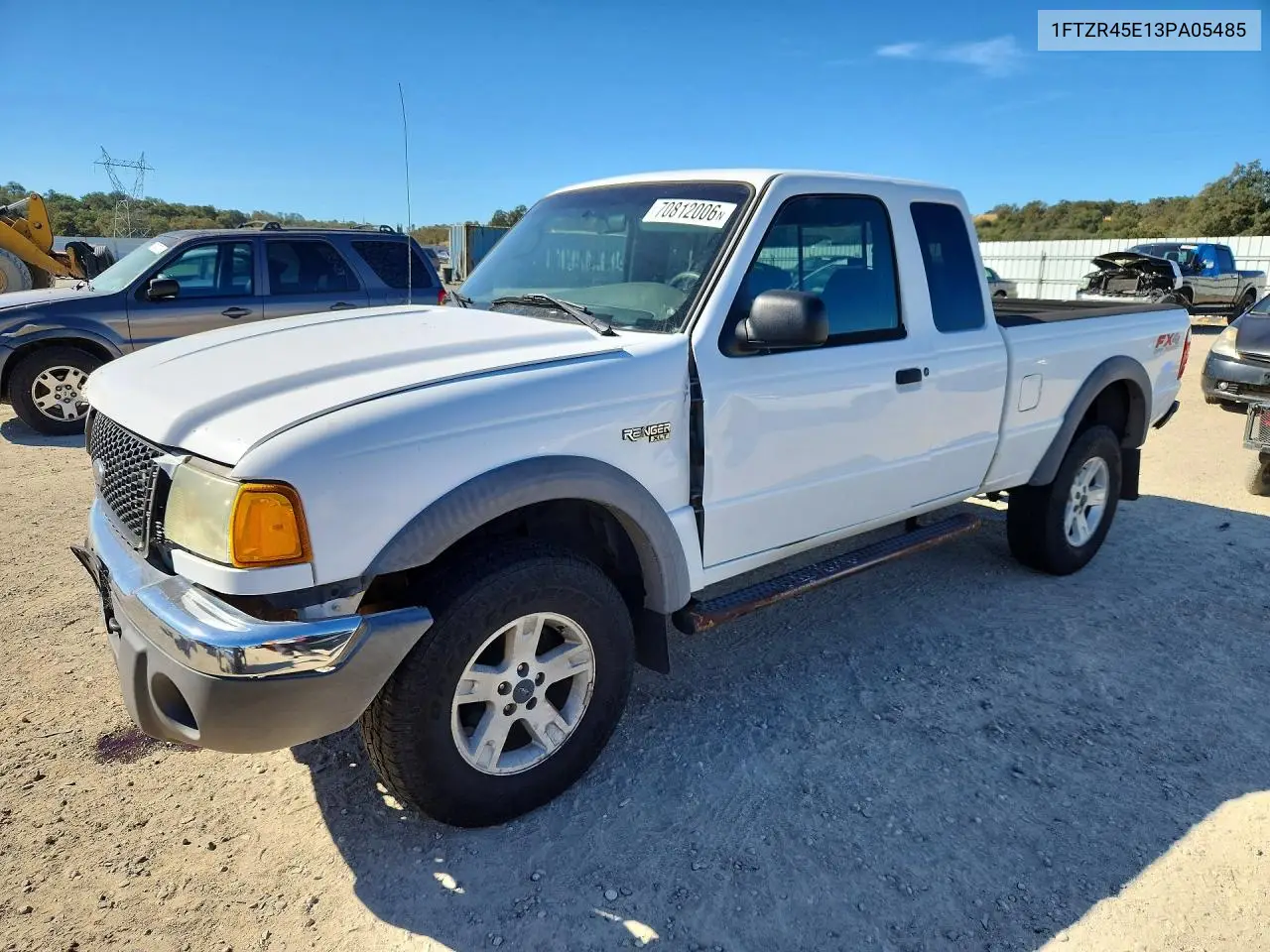FORD RANGER 2003, VIN 1FTZR45E13PA05485