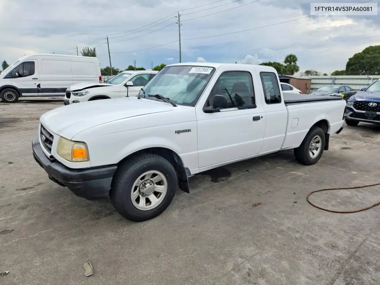 FORD RANGER 2003, VIN 1FTYR14V53PA60081
