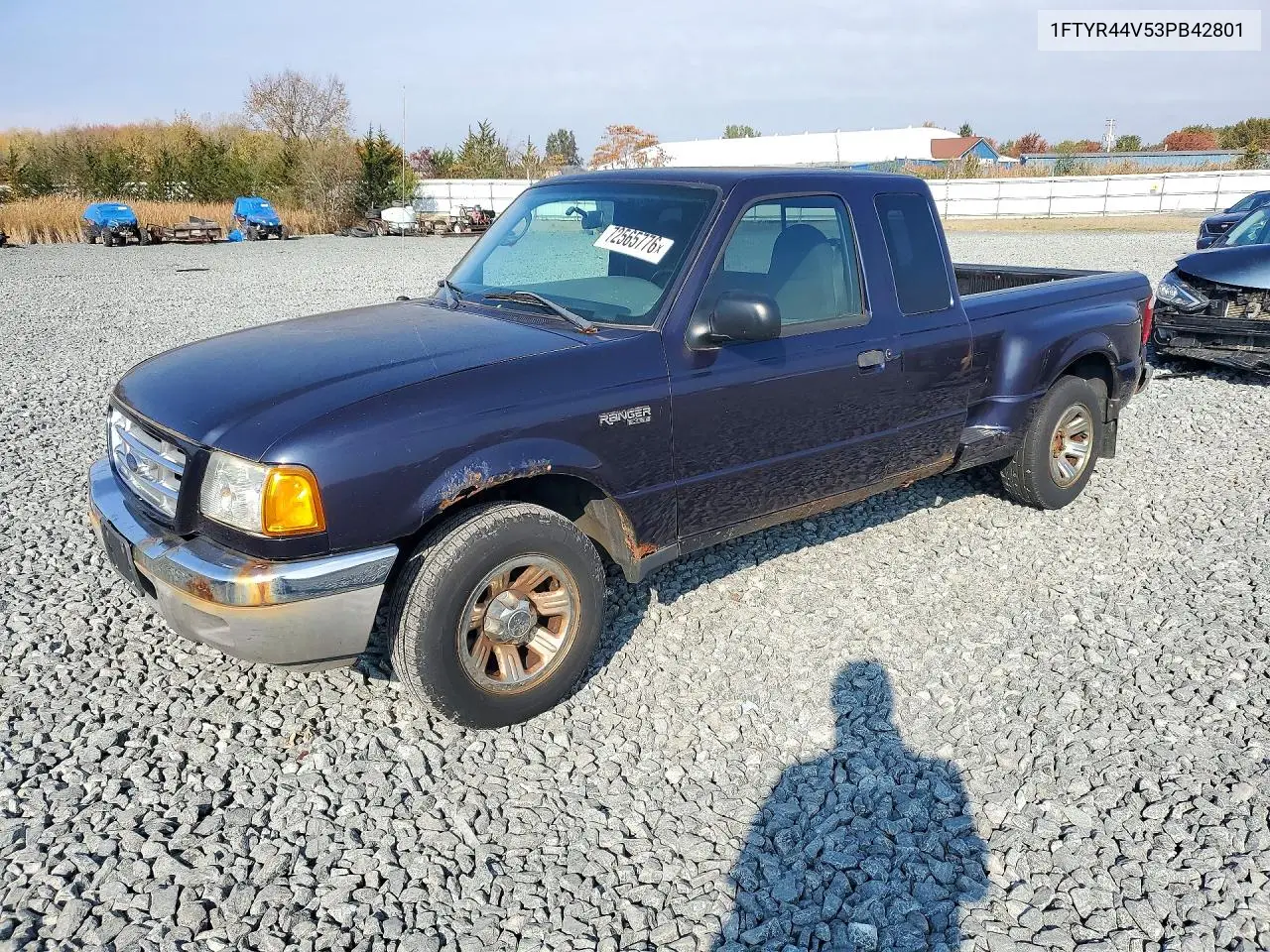 FORD RANGER 2003, VIN 1FTYR44V53PB42801
