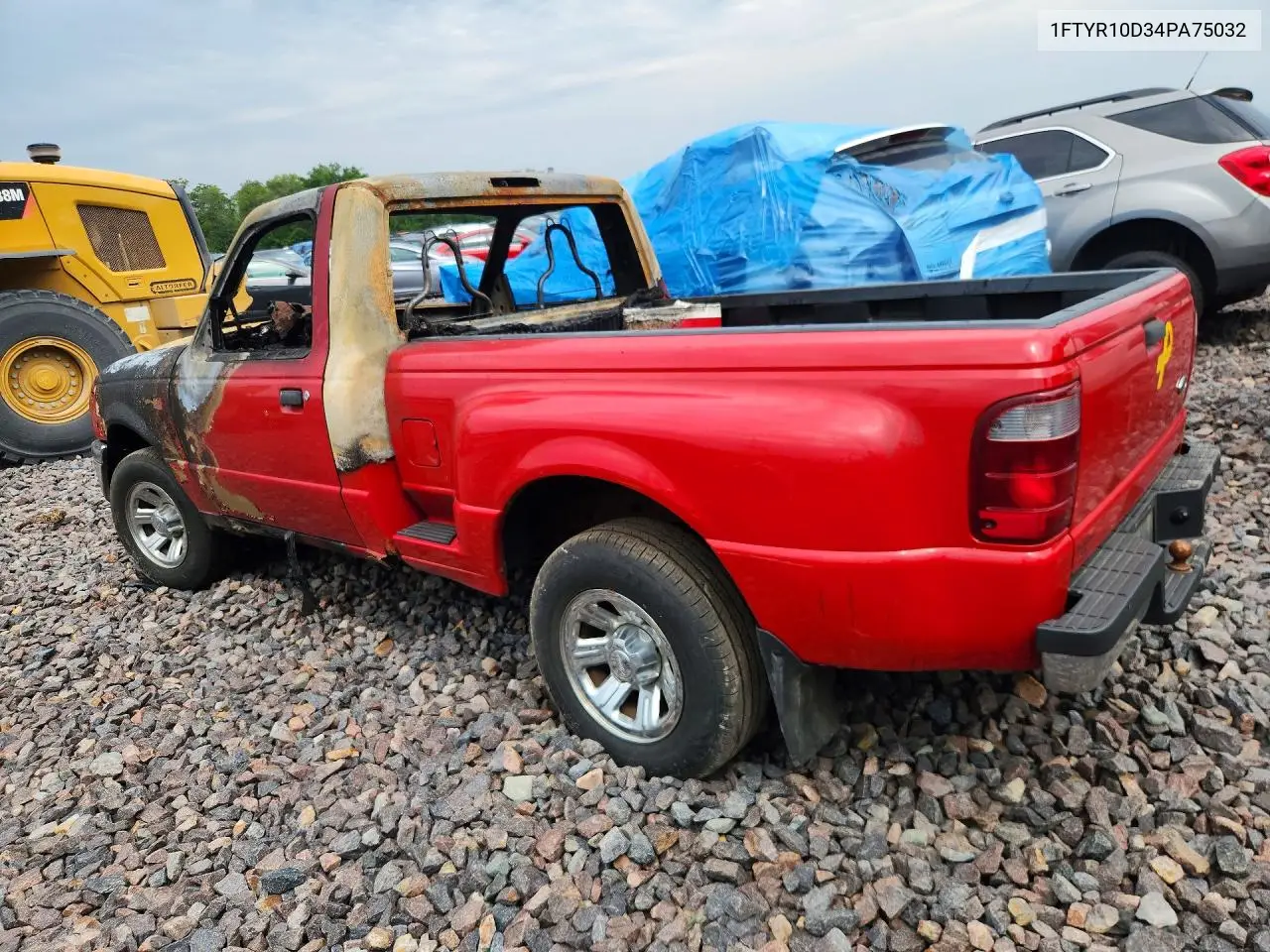 2004 FORD RANGER VIN 1FTYR10D34PA75032 — фото 2