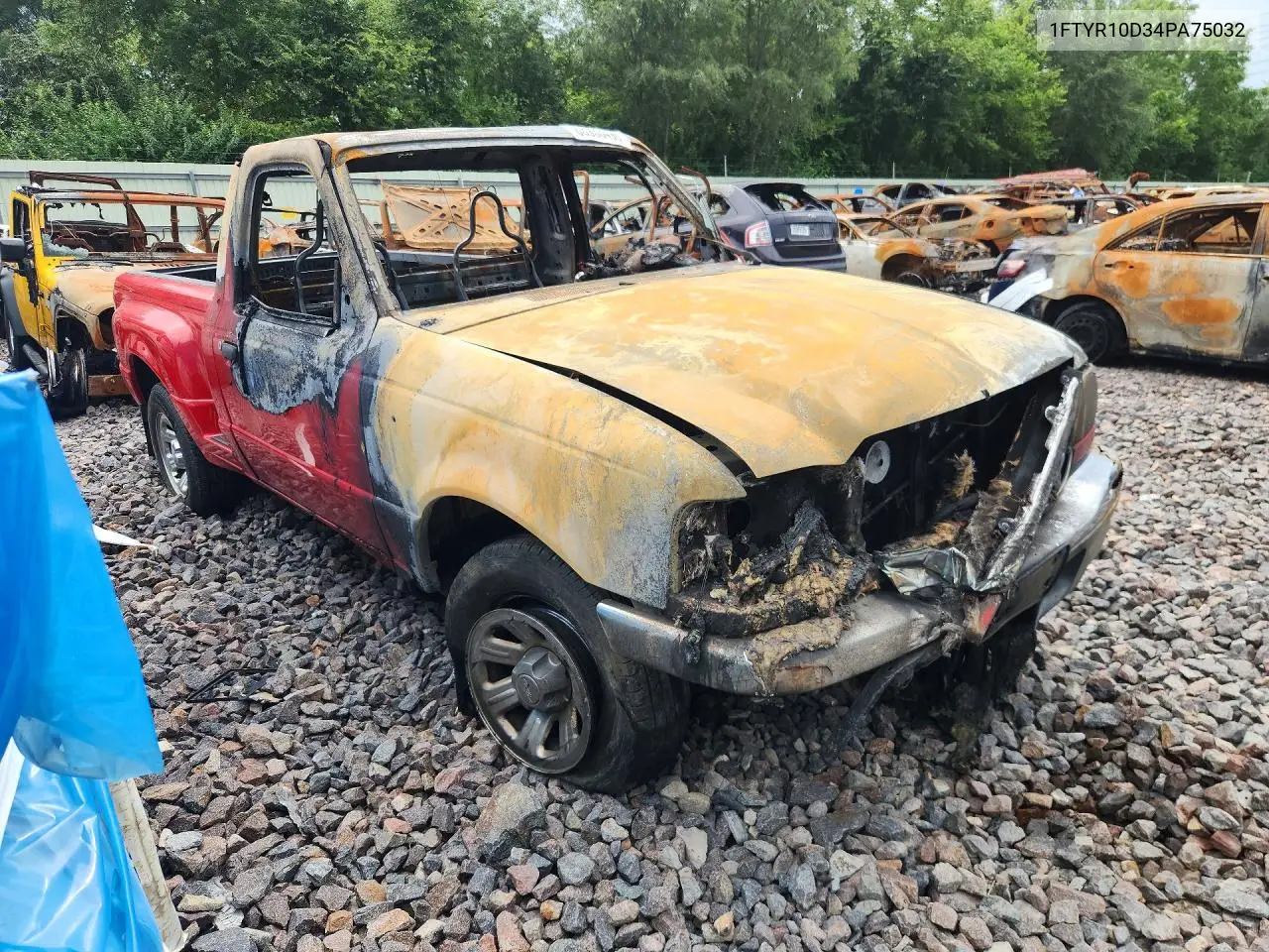 2004 FORD RANGER VIN 1FTYR10D34PA75032 — фото 4