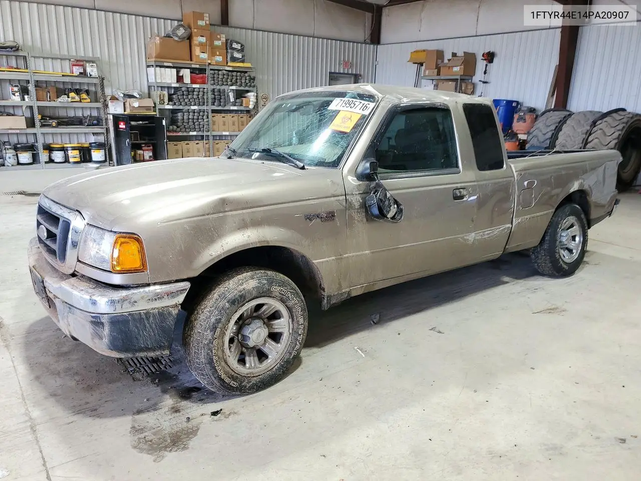 FORD RANGER 2004, VIN 1FTYR44E14PA20907