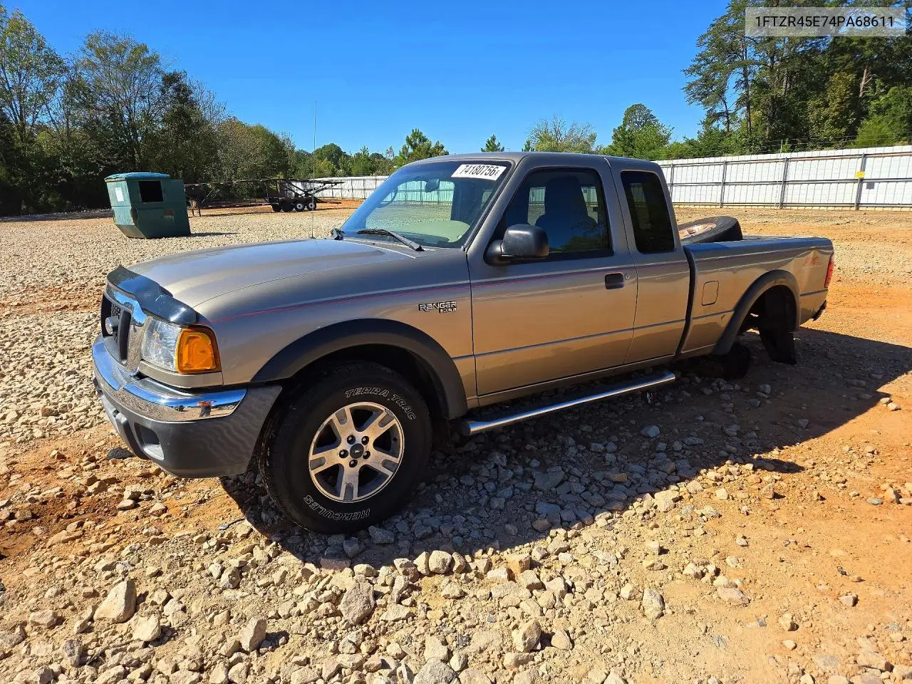 FORD RANGER 2004, VIN 1FTZR45E74PA68611