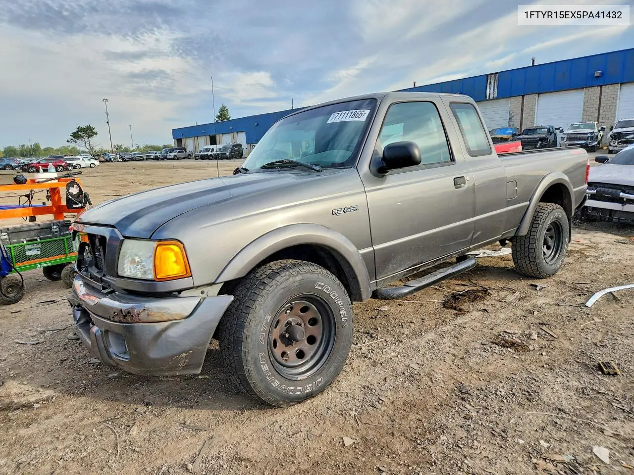 FORD RANGER 2005, VIN 1FTYR15EX5PA41432
