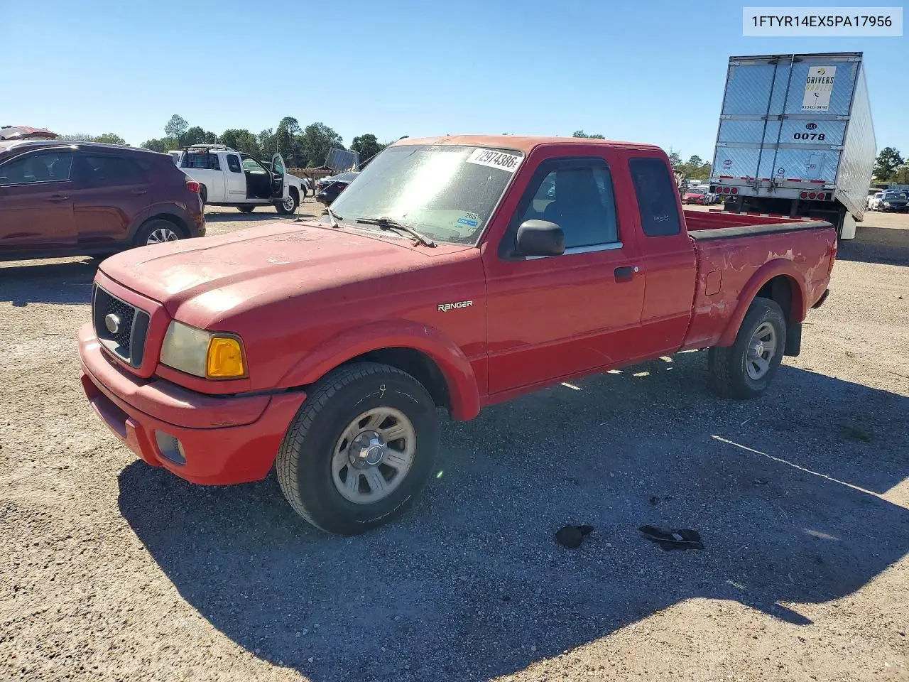 FORD RANGER 2005, VIN 1FTYR14EX5PA17956