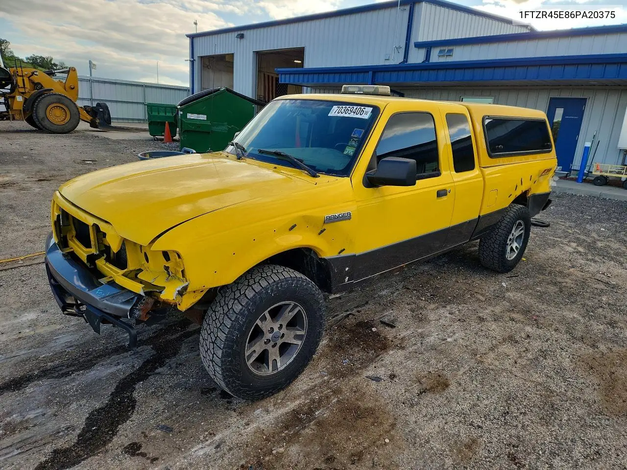 FORD RANGER 2006, VIN 1FTZR45E86PA20375