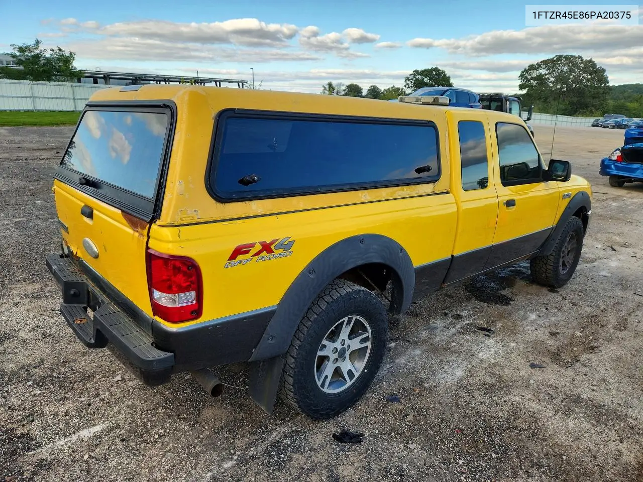 2006 FORD RANGER VIN 1FTZR45E86PA20375 — фото 3