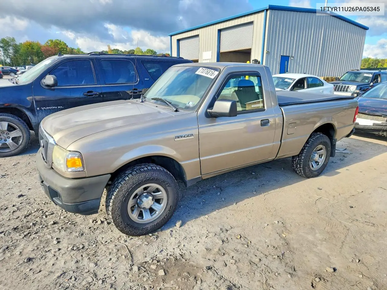 FORD RANGER 2006, VIN 1FTYR11U26PA05345