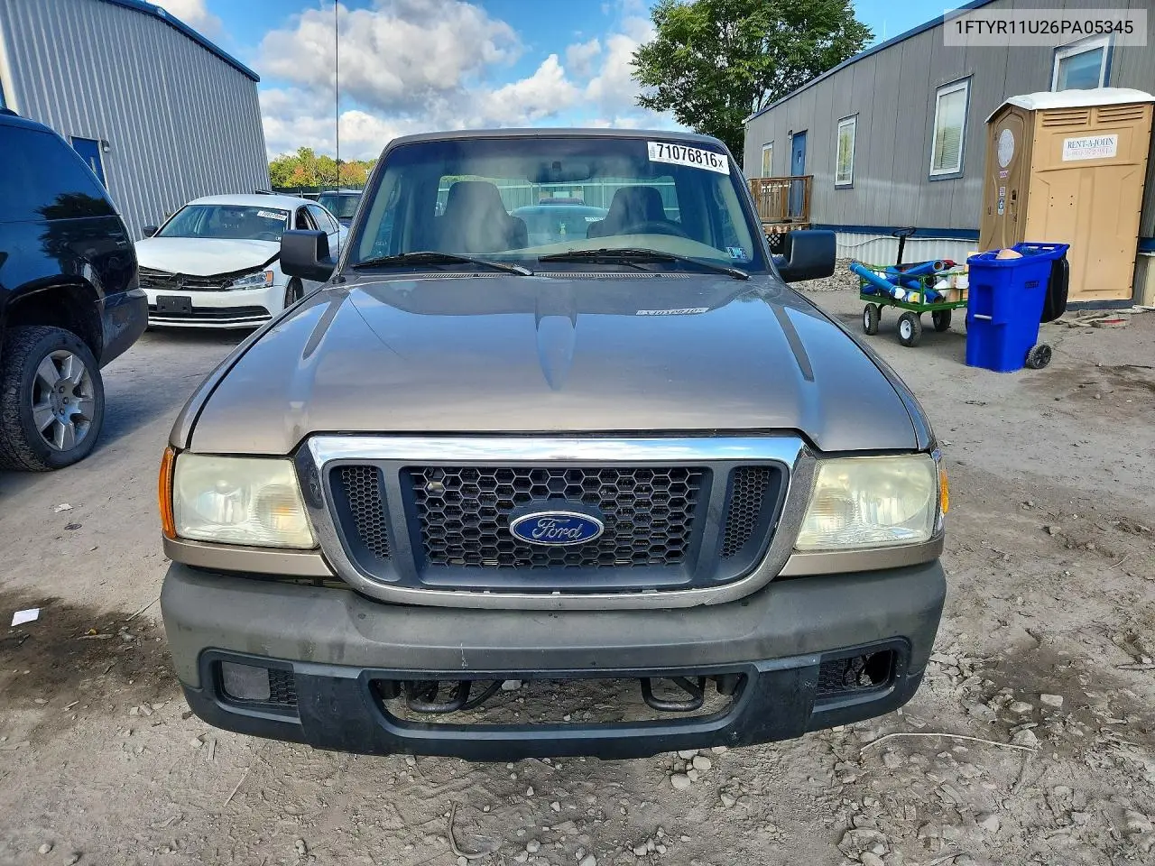 2006 FORD RANGER VIN 1FTYR11U26PA05345 — фото 5