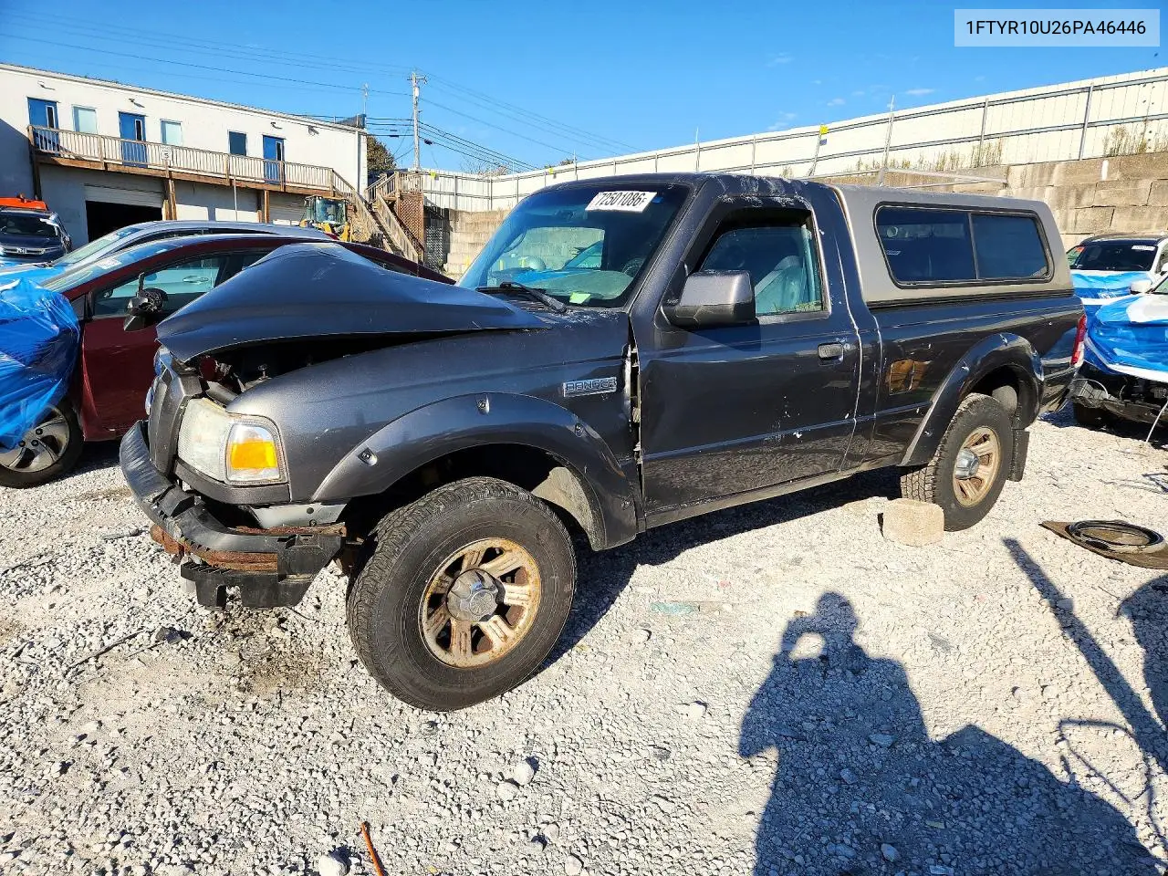 FORD RANGER 2006, VIN 1FTYR10U26PA46446