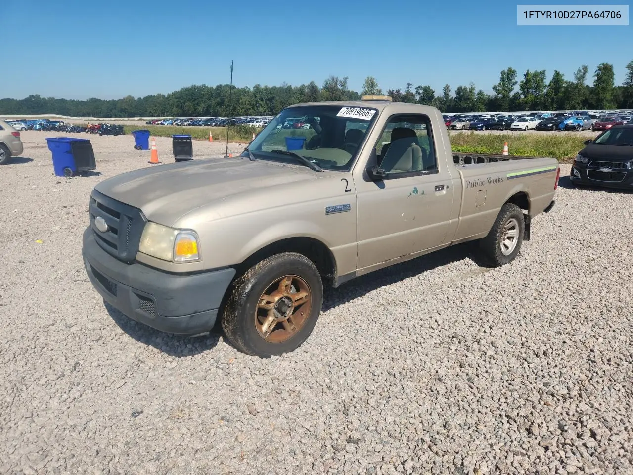 FORD RANGER 2007, VIN 1FTYR10D27PA64706