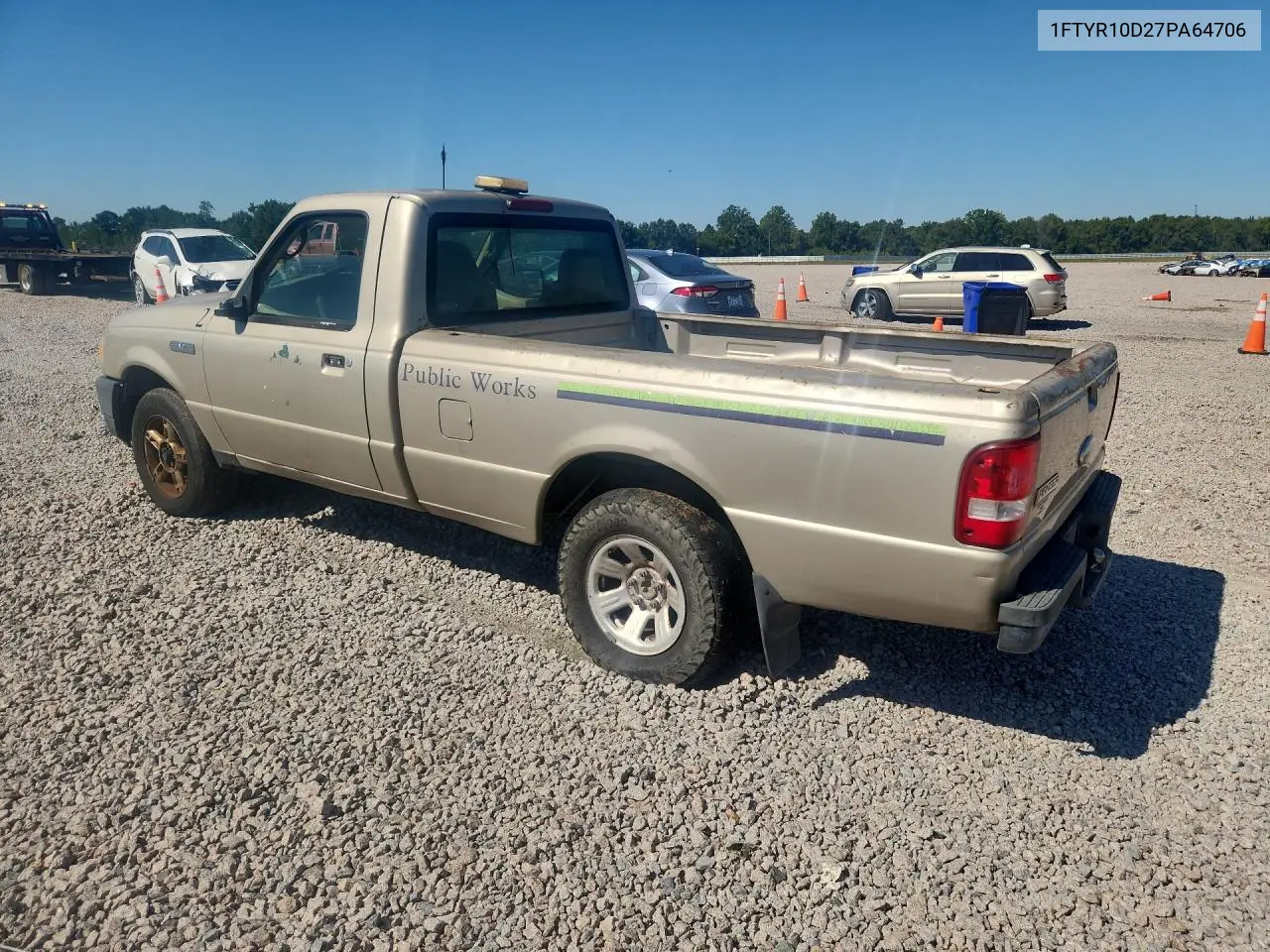 2007 FORD RANGER VIN 1FTYR10D27PA64706 — фото 2